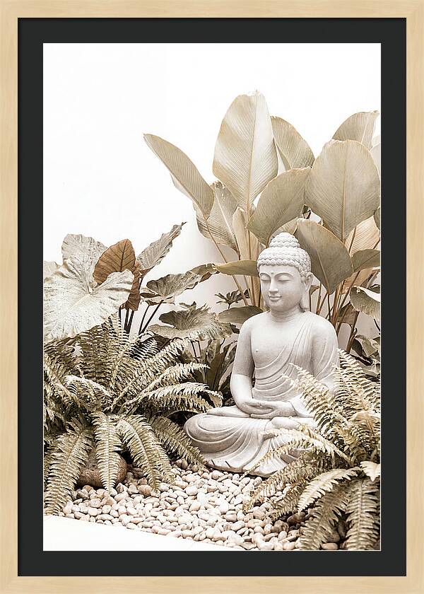 Tropical Serenity With Buddha