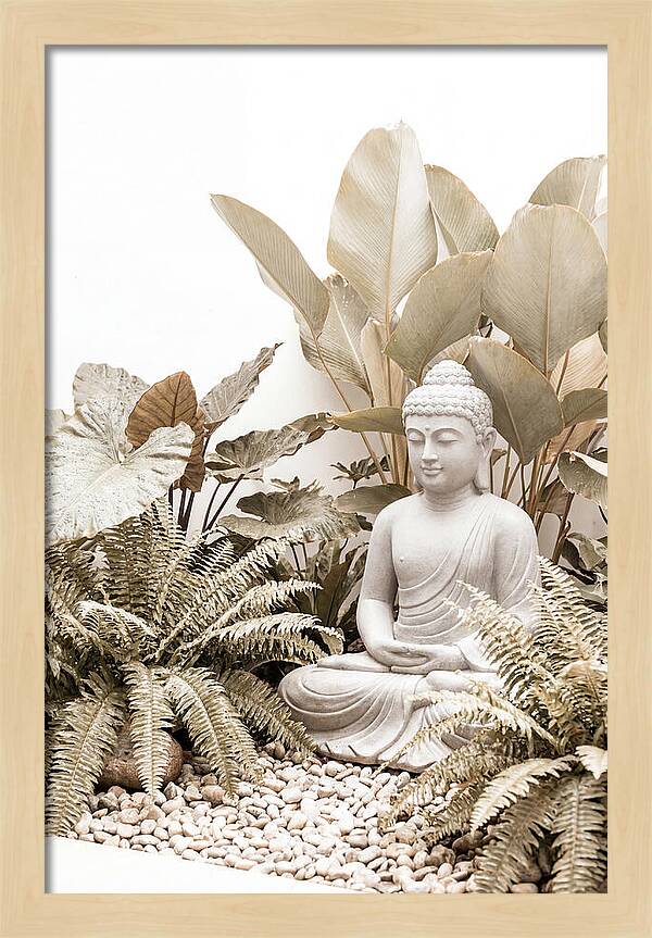 Tropical Serenity With Buddha
