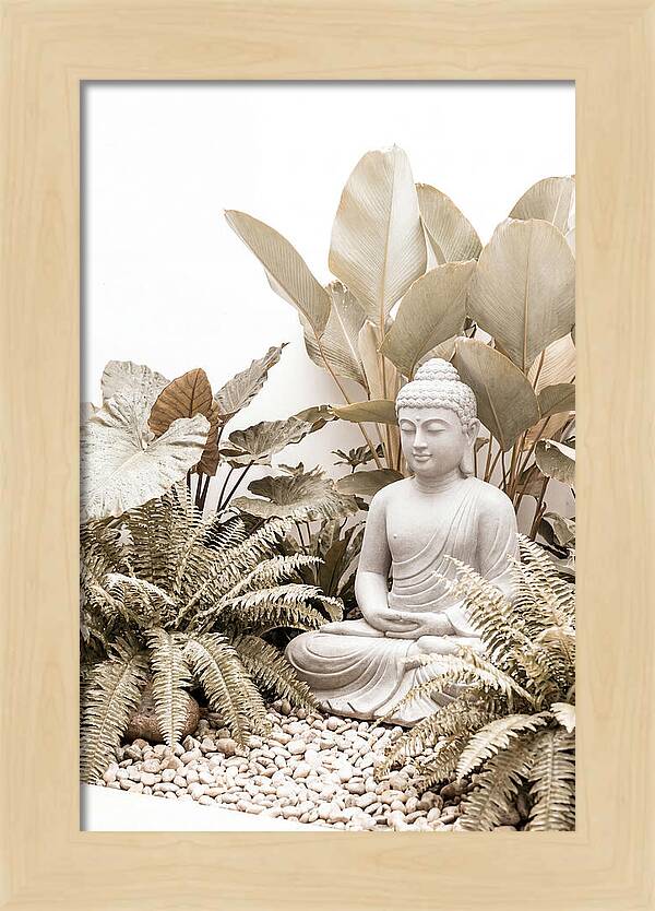 Tropical Serenity With Buddha