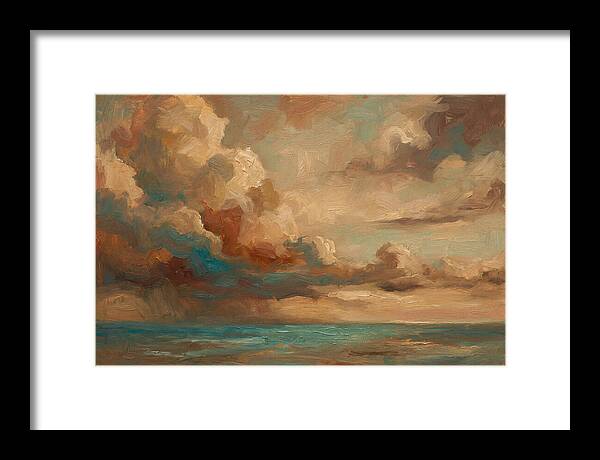 Tropical Storm Clouds Over Ocean