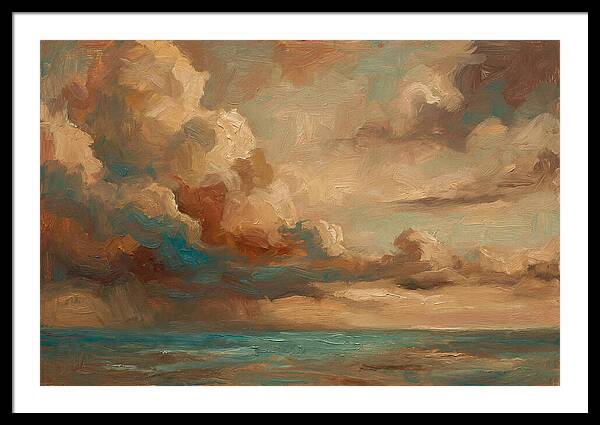 Tropical Storm Clouds Over Ocean