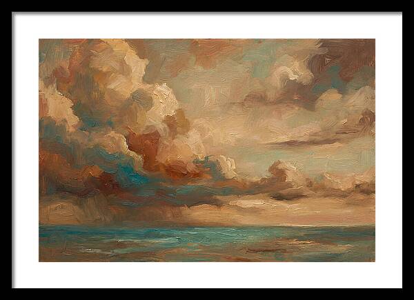 Tropical Storm Clouds Over Ocean