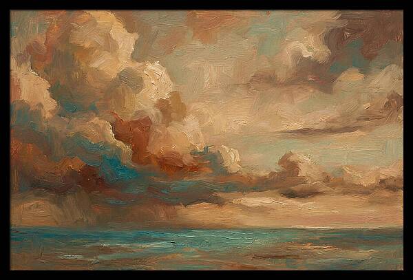 Tropical Storm Clouds Over Ocean