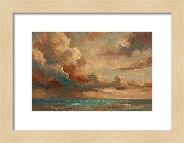 Tropical Storm Clouds Over Ocean