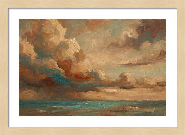 Tropical Storm Clouds Over Ocean
