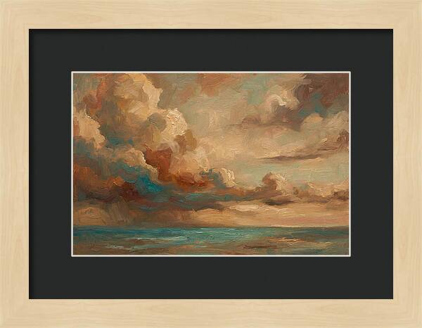 Tropical Storm Clouds Over Ocean