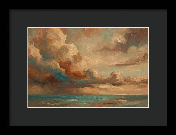 Tropical Storm Clouds Over Ocean