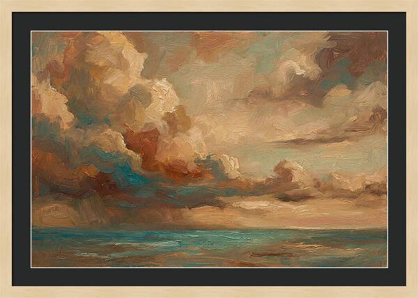 Tropical Storm Clouds Over Ocean