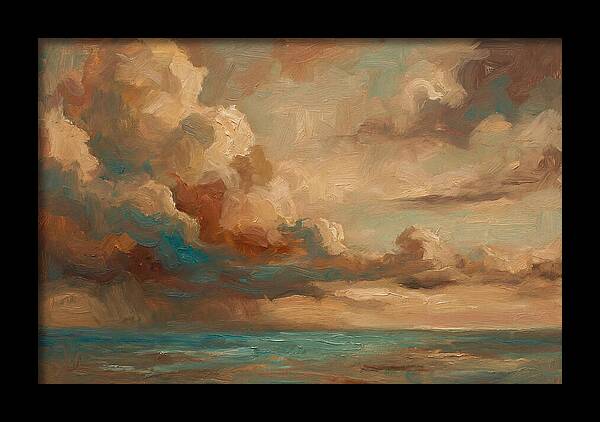 Tropical Storm Clouds Over Ocean