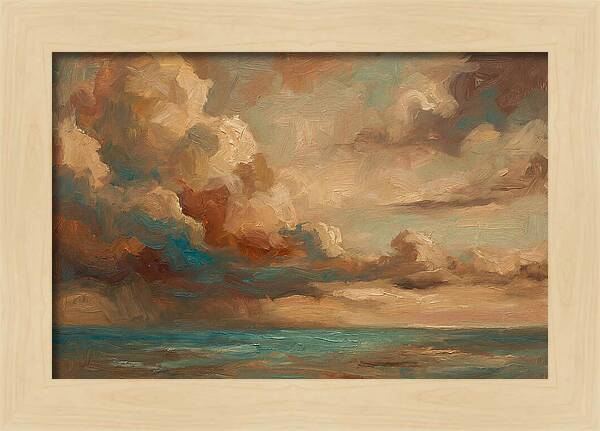 Tropical Storm Clouds Over Ocean