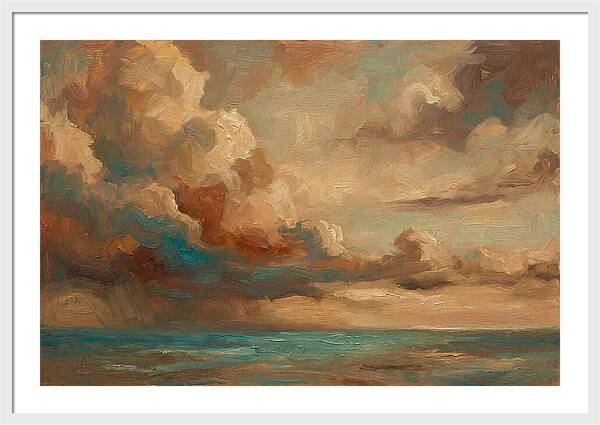 Tropical Storm Clouds Over Ocean