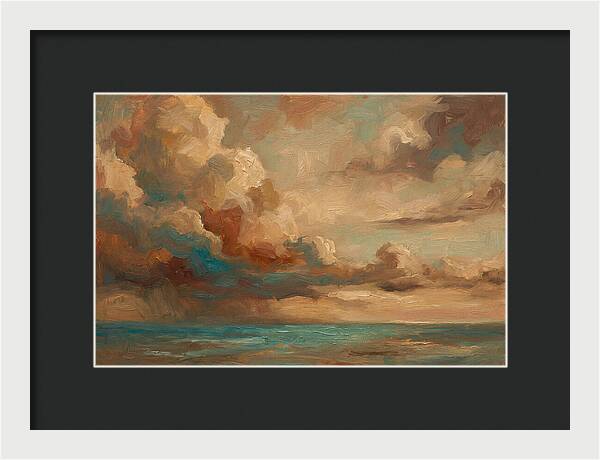 Tropical Storm Clouds Over Ocean