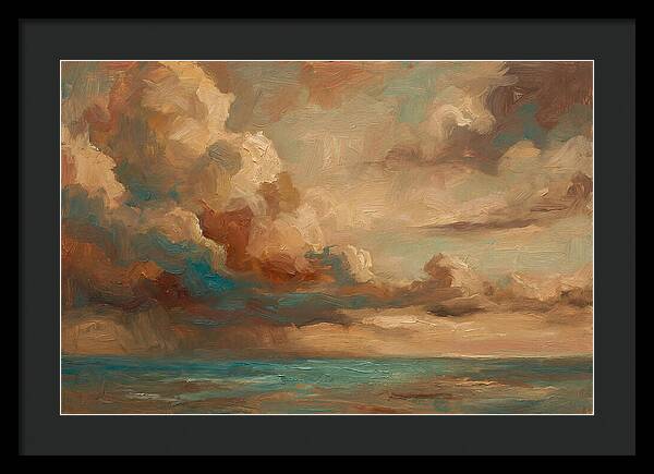 Tropical Storm Clouds Over Ocean