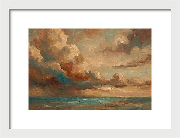 Tropical Storm Clouds Over Ocean