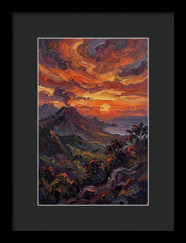 Tropical Sunset From Volcanic Peak