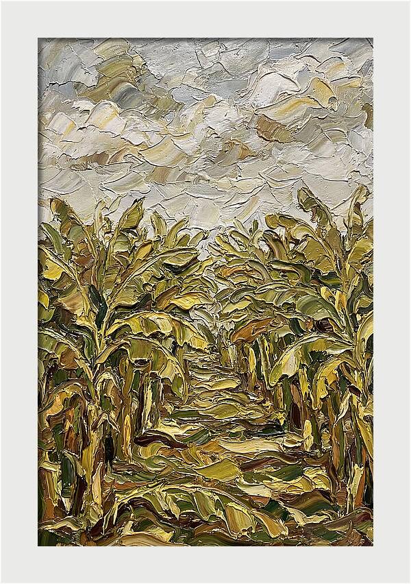 Tropical Tranquility In Banana Grove