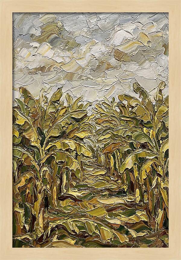 Tropical Tranquility In Banana Grove