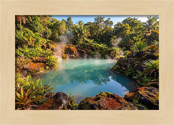 Tropical Volcanic Hot Spring Oasis
