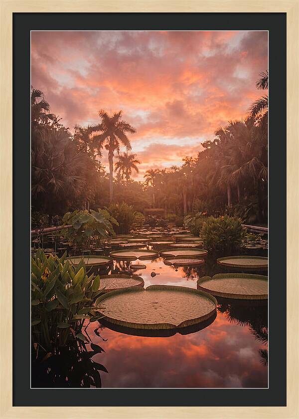 Tropical Water Garden Serenity