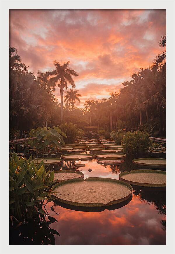 Tropical Water Garden Serenity