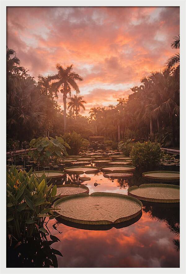 Tropical Water Garden Serenity