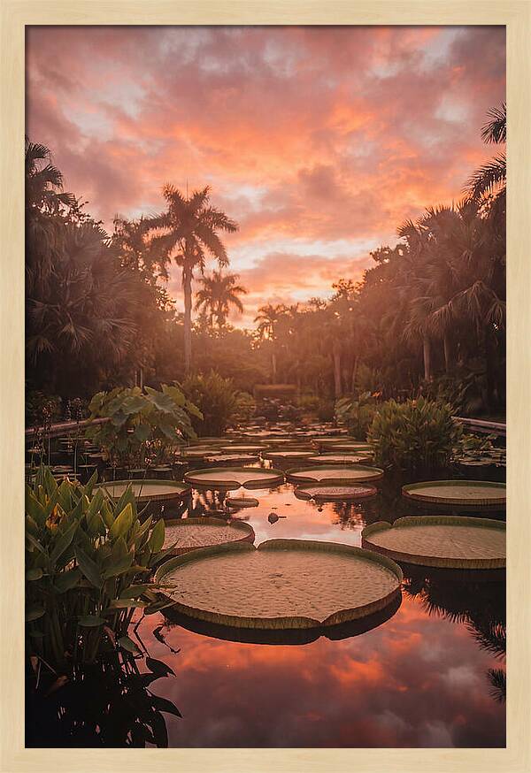 Tropical Water Garden Serenity