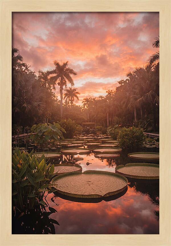 Tropical Water Garden Serenity