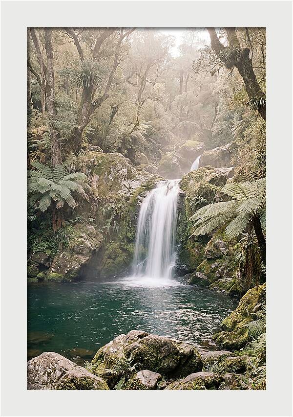 Tropical Waterfall Serenity