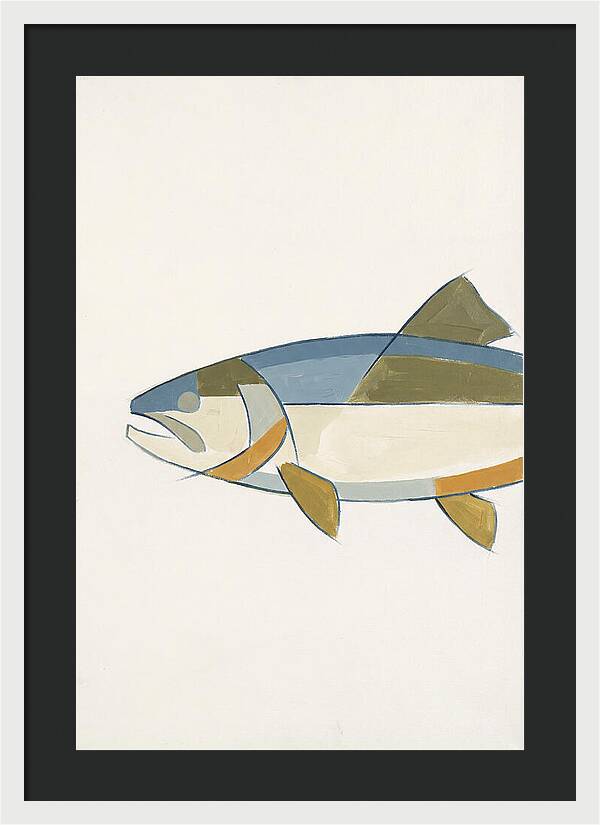 Trout In Minimalist Style