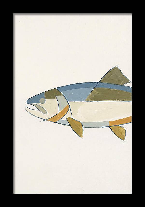 Trout In Minimalist Style