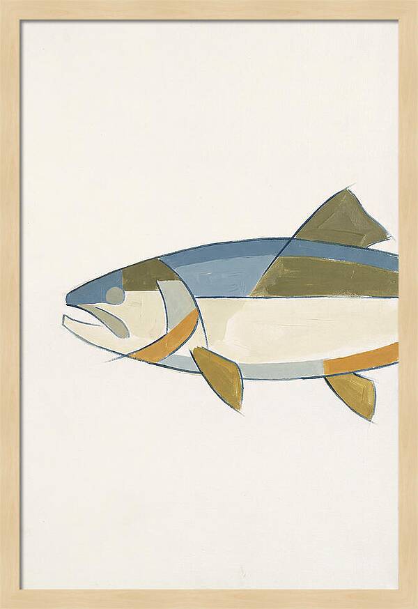 Trout In Minimalist Style