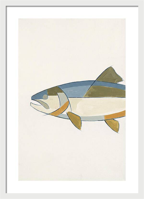 Trout In Minimalist Style
