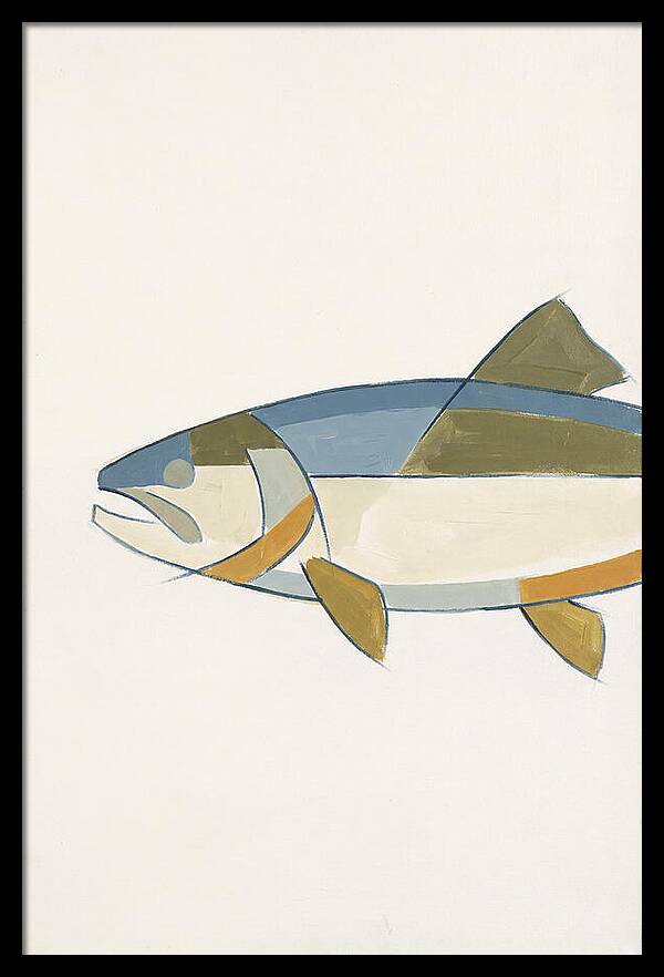Trout In Minimalist Style