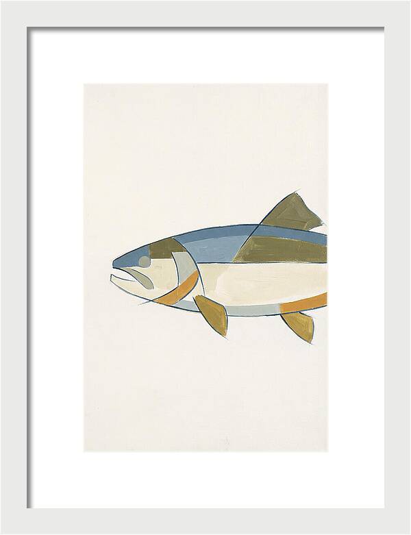 Trout In Minimalist Style