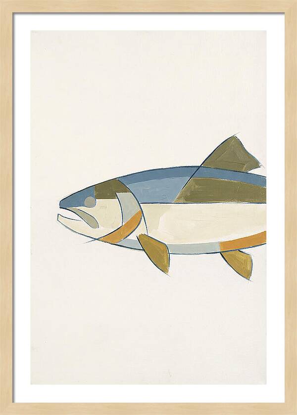 Trout In Minimalist Style