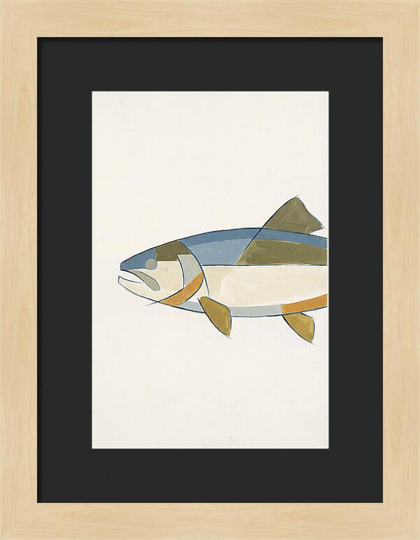 Trout In Minimalist Style