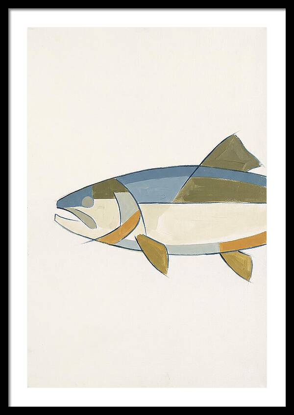 Trout In Minimalist Style