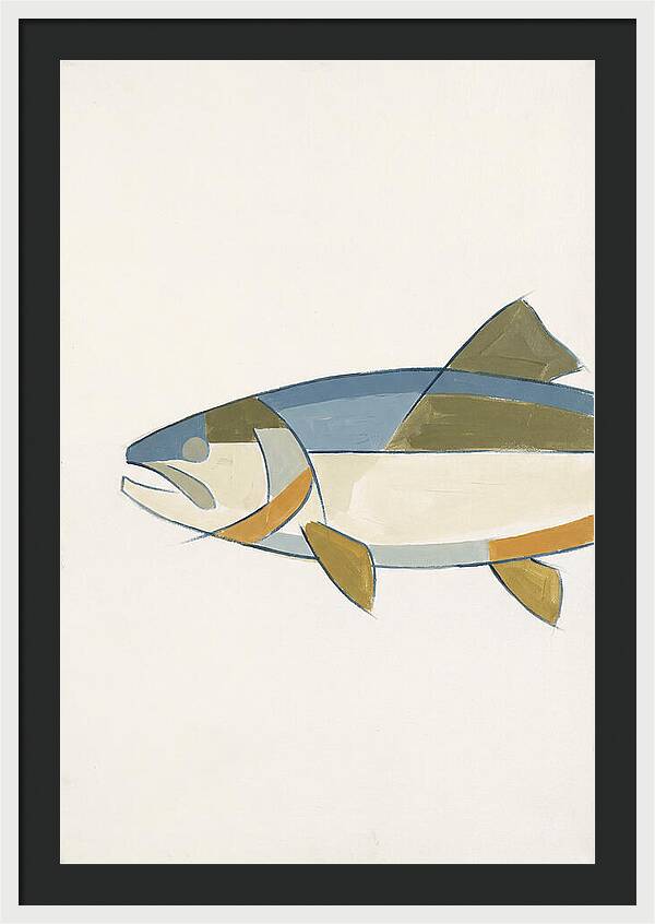 Trout In Minimalist Style