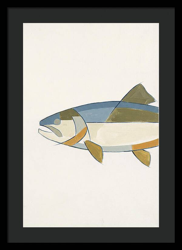 Trout In Minimalist Style