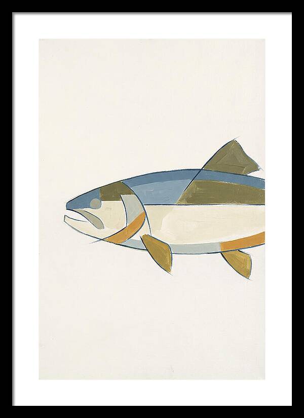 Trout In Minimalist Style