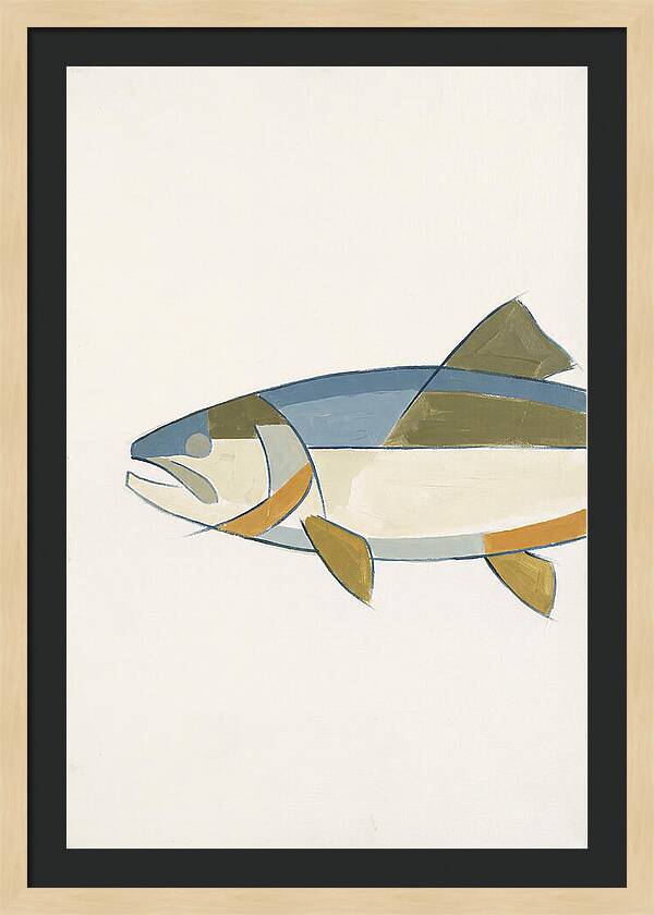 Trout In Minimalist Style