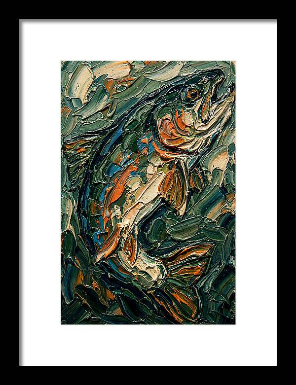 Trout In Vibrant Swirls