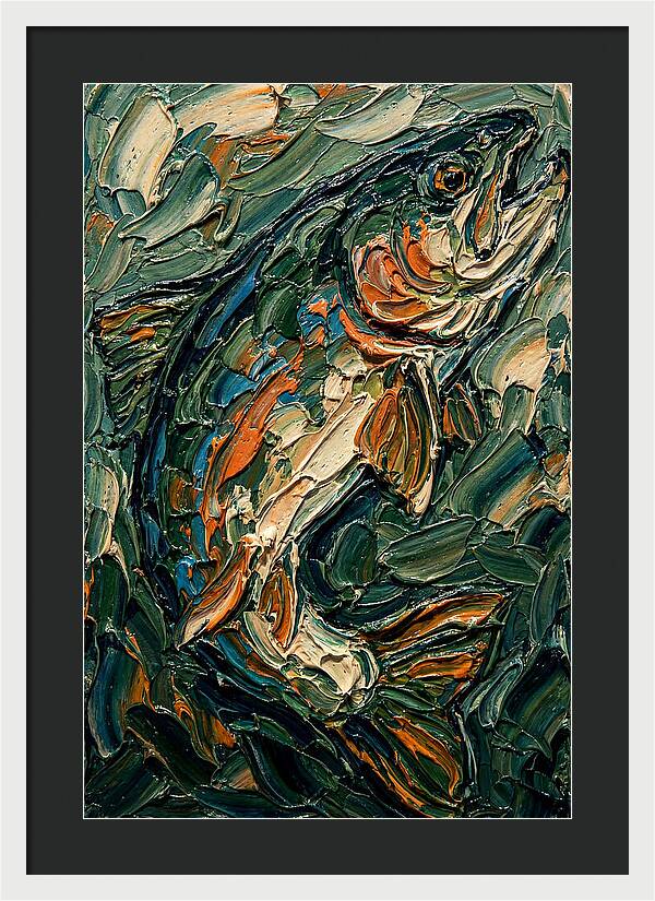 Trout In Vibrant Swirls