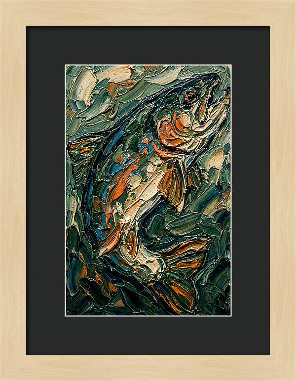 Trout In Vibrant Swirls