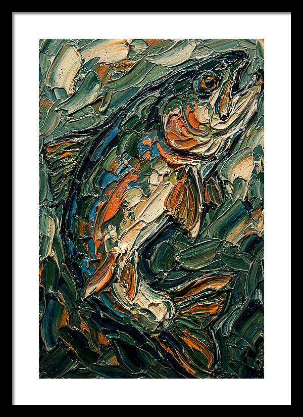 Trout In Vibrant Swirls