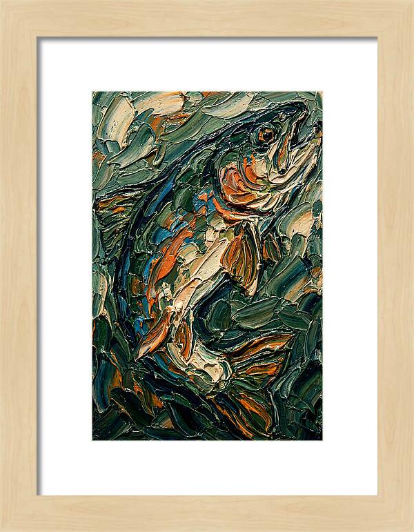 Trout In Vibrant Swirls