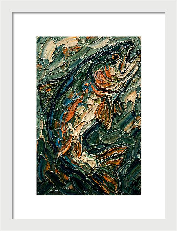 Trout In Vibrant Swirls