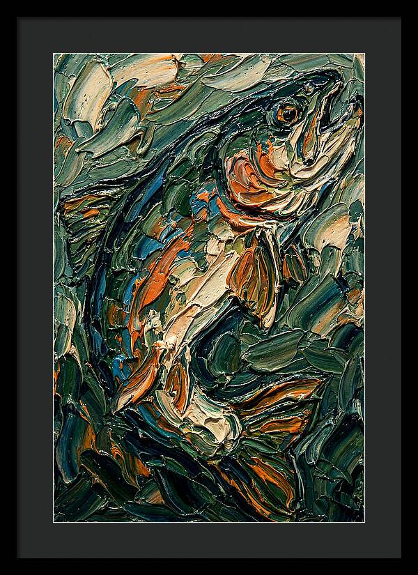 Trout In Vibrant Swirls