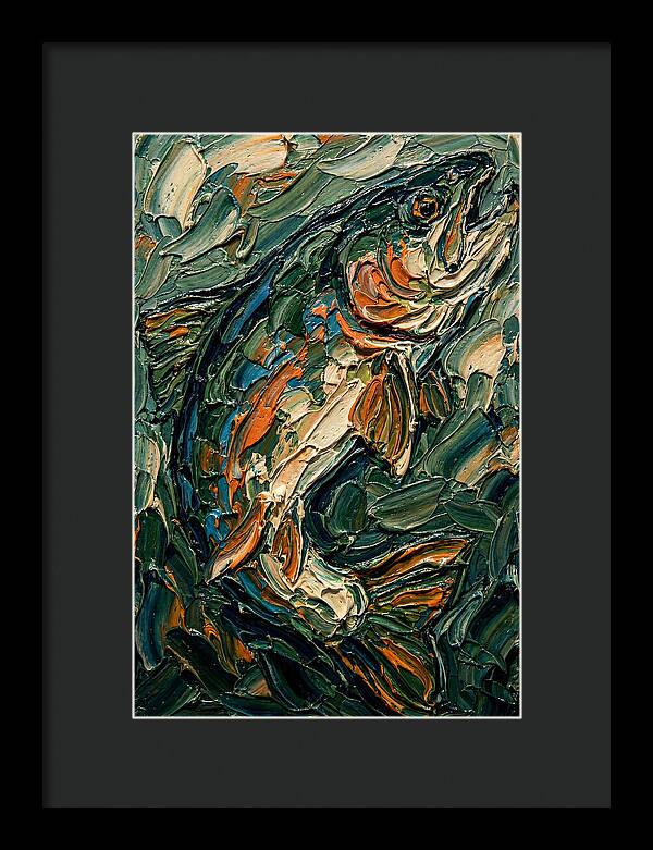 Trout In Vibrant Swirls