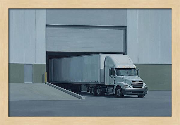 Truck Loading At Warehouse